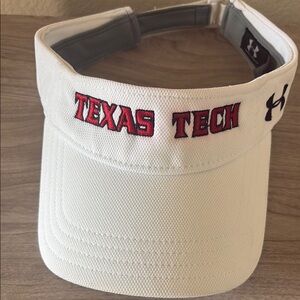 Under Armour Texas Tech White Visor lg